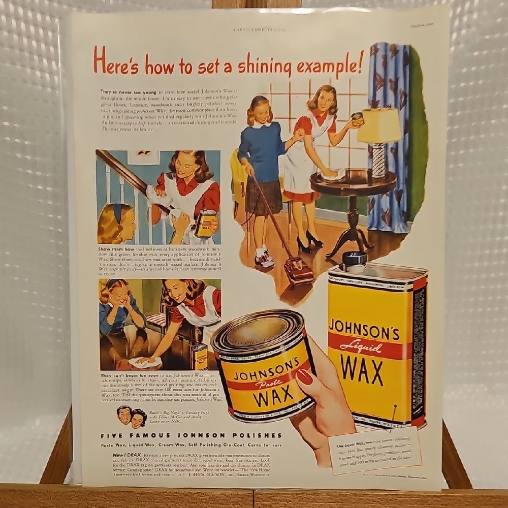 Johnsons Wax colorful vintage